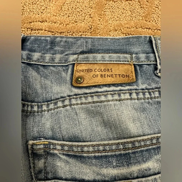 Vtg United Colors Benetton Boot Cut Jeans Denim Jeans 30x29 - Picture 2 of 16